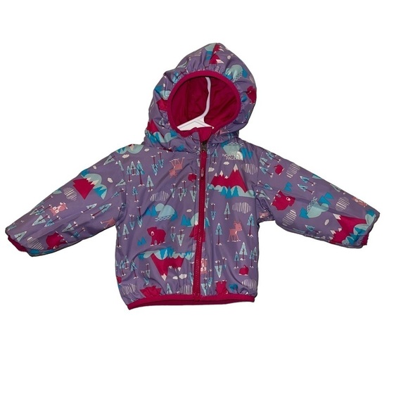 The North Face Girl Reversible Jacket Size 6/12 Months